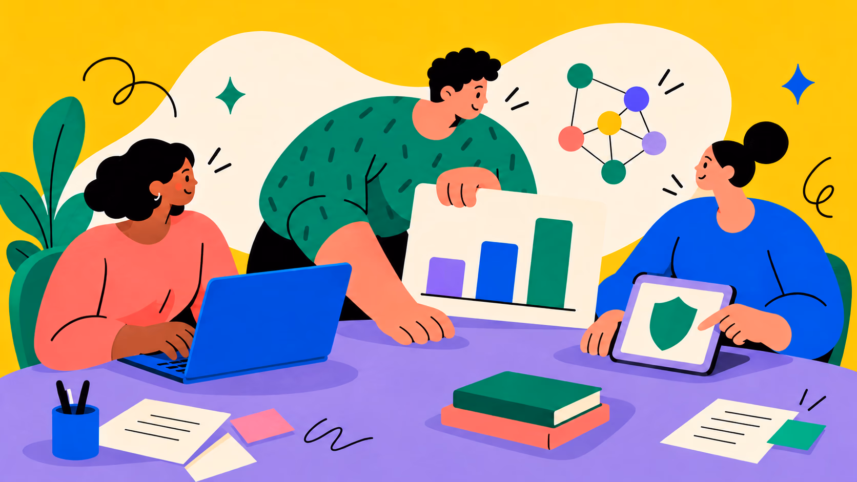 Ilustração sobre profissões e trabalho em 2027