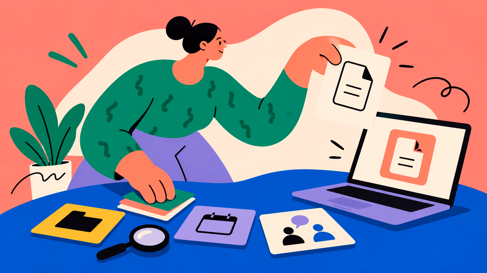 Ilustração sobre processos que podem ser digitalizados
