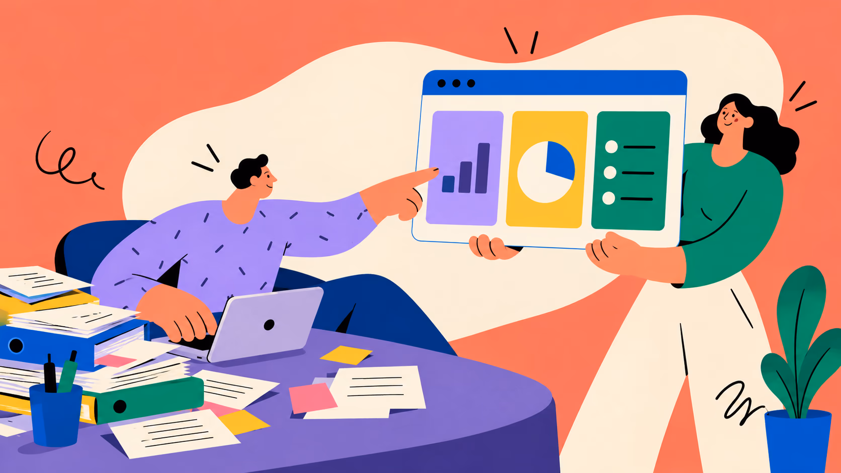 Ilustração sobre o momento de contratar desenvolvimento de software